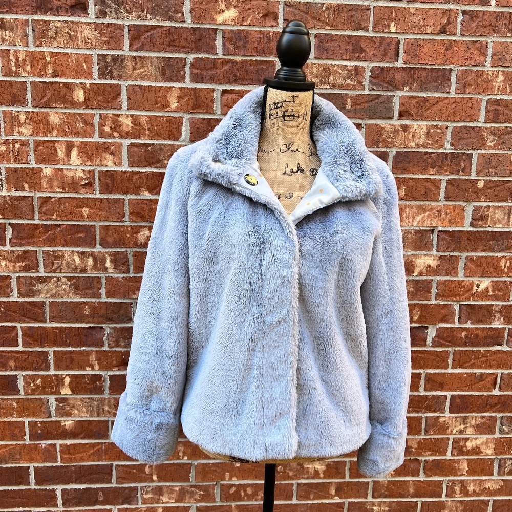 Philosophy Periwinkle Faux Fur Coat